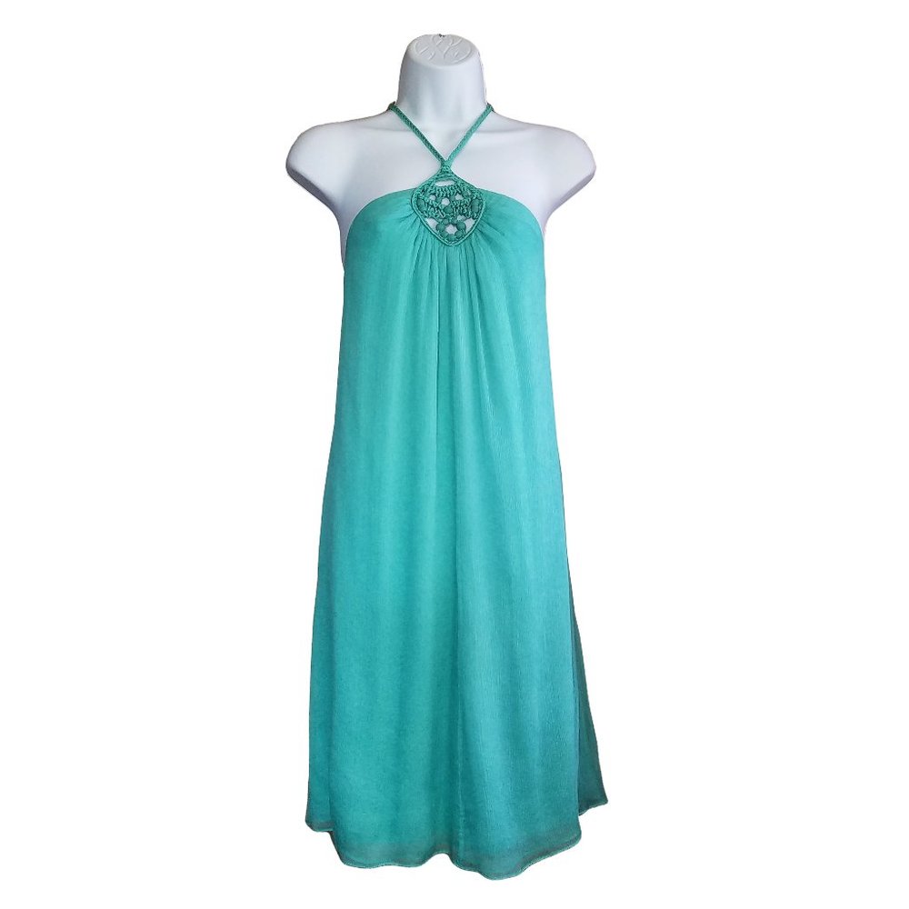 Catherine Malandrino Silk Chiffon Halter Dress
